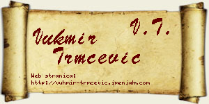 Vukmir Trmčević vizit kartica